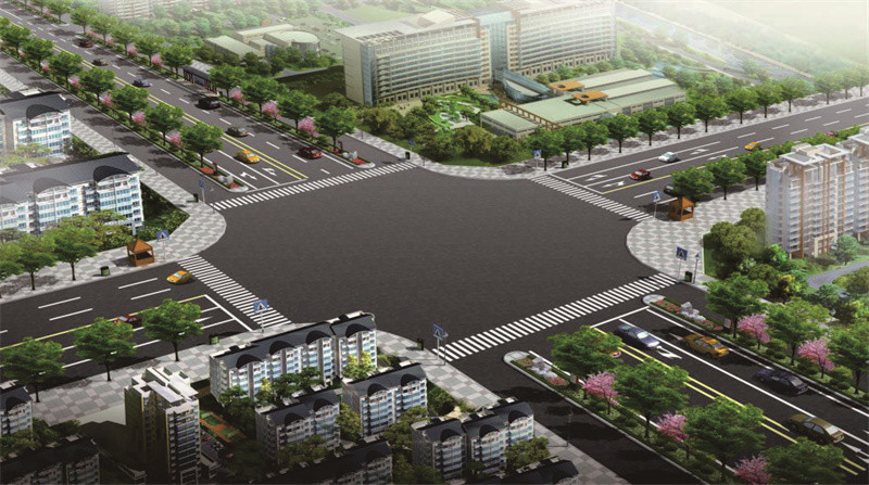 安康市恒口示范区飞地经济园区交通渠化图