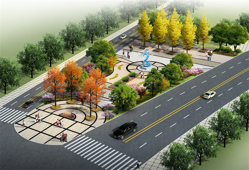 恒口古镇入口广场