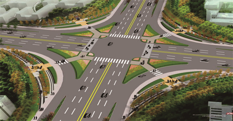 锦阳新城市政道路工程交通渠化